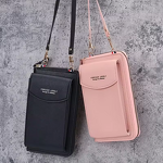 Mini Crossbody Bag Factory - PU Leather Woven Pearl Tassel Phone Bag