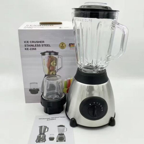 Electric Mixer Blender Manufacturer - 5 Speed Stainless Steel Glass Jar