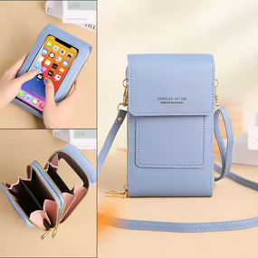 Crossbody Phone Purse Supplier - Soft Leather Strap Touch Screen Bag
