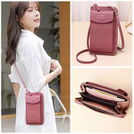 Mini Crossbody Bag Factory - PU Leather Woven Pearl Tassel Phone Bag