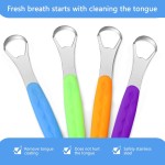 Tongue Scraper Set Manufacturer - 4 Pcs Travel Cases Adults Kids