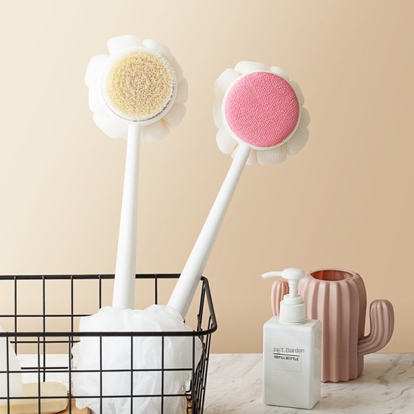 Bath Brush Factory - Dual-Sided Flower Design Eco-Certified