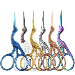 Scissors Manufacturer - Retro Rose Gold Stainless Steel Crane