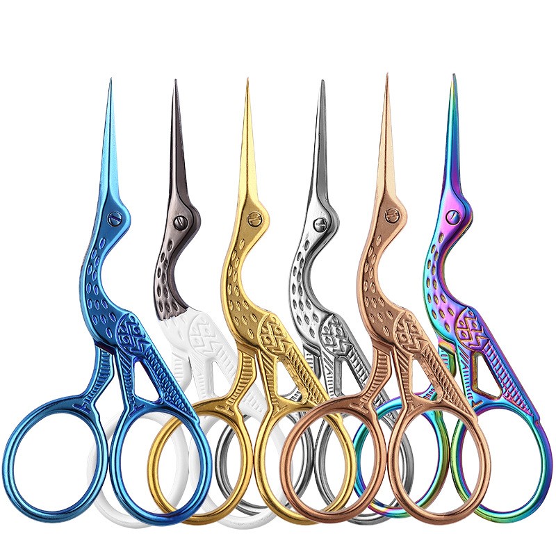 Scissors Manufacturer - Retro Rose Gold Stainless Steel Crane