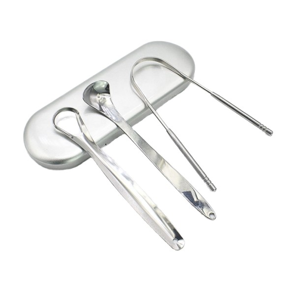 Tongue Scraper Manufacturer - Eco-friendly 3-Pcs Stainless Steel