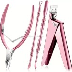 Nail Art Tool Set Factory - 4-Piece Straight Cutter Titanium