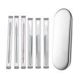 黑头去除套装源头工厂-5件不锈钢痘痘针