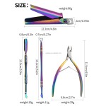 Nail Art Tool Set Factory - 4-Piece Straight Cutter Titanium