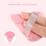 Powder Puff Manufacturer - Double Sided Flocking Triangular Velvet
