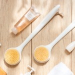 Bath Brush Manufacturer - Long Handle Wood Bristle Body Scrub