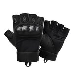 Summer Half-Finger Gloves Supplier - WANZHUO High Quality Unisex Breathable Non-Slip Hard Knuckle Shell Riding Gym