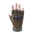 Summer Half-Finger Gloves Supplier - WANZHUO High Quality Unisex Breathable Non-Slip Hard Knuckle Shell Riding Gym