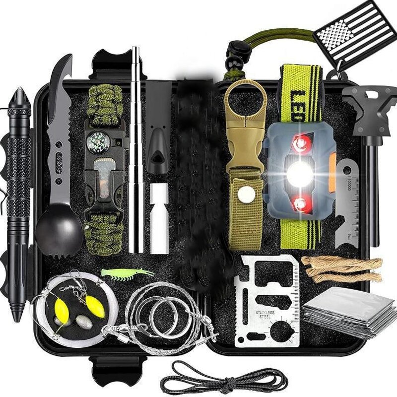 Emergency Survival Kit Supplier - WWANZHUO DIY Customized Outdoor Set Travel Rescue Toolkit Camping First Aid 20L