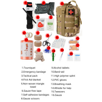 Outdoor Accessories Factory - WWANZHUO Customized Emergency Survival Kit Set Travel Camping Tactical First Aid
