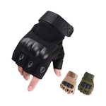 Summer Half-Finger Gloves Supplier - WANZHUO High Quality Unisex Breathable Non-Slip Hard Knuckle Shell Riding Gym