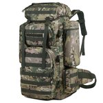 Camouflage Backpack Supplier - WANZHUO 100L Large Capacity Oxford Bag for Hiking Frame Backpacking Packs