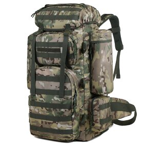 Camouflage Backpack Supplier - WANZHUO 100L Large Capacity Oxford Bag for Hiking Frame Backpacking Packs