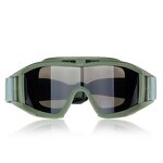 Tactical Goggles Factory - WANZHUO Anti Scratch Clear Anti UV Anti Fog Adjustable Windproof Vision