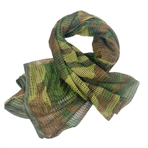 Camouflage Scarf Manufacturer - WANZHUO Tactical Nylon Arabian Netscarf CS Field Fan