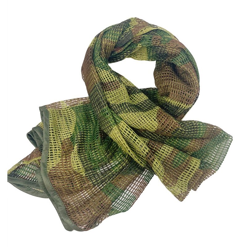 Camouflage Scarf Manufacturer - WANZHUO Tactical Nylon Arabian Netscarf CS Field Fan