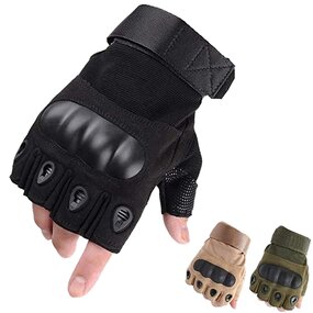 Summer Half-Finger Gloves Supplier - WANZHUO High Quality Unisex Breathable Non-Slip Hard Knuckle Shell Riding Gym