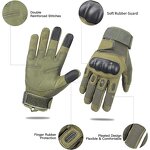 Touchscreen Tactical Gloves Supplier - Army Green Winter Full Finger Fleece Gloves