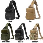 Tactical Sling Bag Factory - Laser Cut 1000D Waterproof Nylon Molle Chest Bag