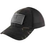 Tactical Mesh Cap Factory - Wholesale Black Cotton Custom Outdoor Sports Hat