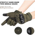 Fleece Tactical Gloves Manufacturer - Army Green Full Finger Hard Knuckle Gloves