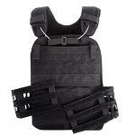 Molle Tactical Vest Factory - 1000D Black Breathable Adjustable Combat Vest