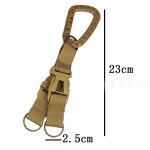 Nylon Belt Clip Factory - Molle Bag Key Chain Hook D-ring Webbing Clip