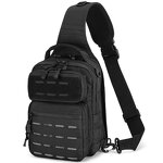 Tactical Sling Bag Factory - Laser Cut 1000D Waterproof Nylon Molle Chest Bag