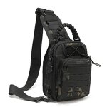 Tactical Sling Bag Supplier - 1000D CP Camo Laser Cut Molle Chest Bag Pack