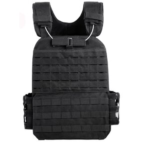 Molle Tactical Vest Factory - 1000D Black Breathable Adjustable Combat Vest