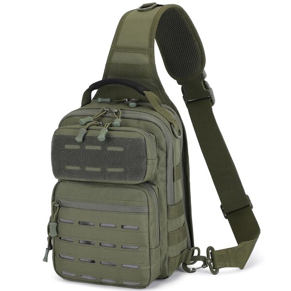 Tactical Sling Bag Manufacturer - Laser Cut Waterproof Nylon Crossbody Chest Pack