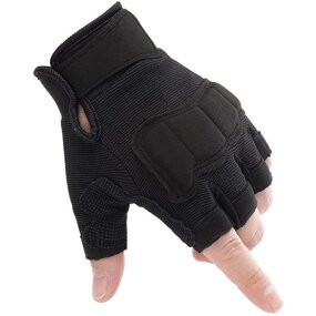 Fingerless Tactical Gloves Supplier - Multi-color Mens Half Finger Cycling Gym Gloves