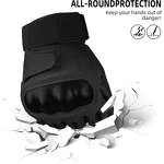 Tactical Winter Gloves Manufacturer - Nylon Black Hard Knuckle Full Finger Gloves