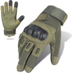 Touchscreen Tactical Gloves Supplier - Army Green Winter Full Finger Fleece Gloves