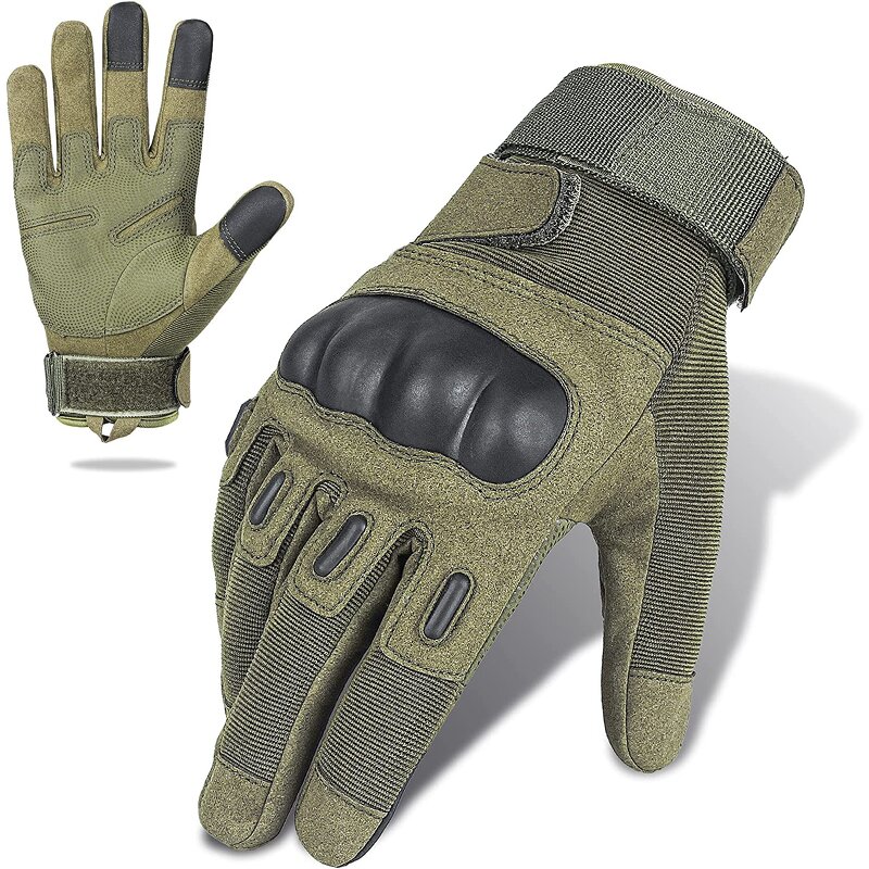Touchscreen Tactical Gloves Supplier - Army Green Winter Full Finger Fleece Gloves