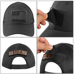 Tactical Mesh Cap Factory - Wholesale Black Cotton Custom Outdoor Sports Hat