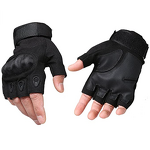 Tactical Gloves Supplier - Tan Rubber Knuckle Anti-slip Half Finger Combat