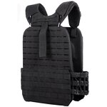 Molle Tactical Vest Factory - 1000D Black Breathable Adjustable Combat Vest