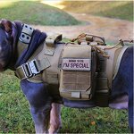 Tactical Dog Harness Manufacturer - 1000D Nylon Laser Cut Molle Quick Release Vest