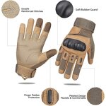 Army Tactical Gloves Supplier - Winter Green Touchscreen Full Finger Protective