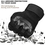 Combat Tactical Gloves Factory - Black Men Hard Knuckle Training Cycling Gloves