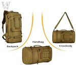 Tactical Duffel Bag Manufacturer - 3-In-1 Multi-functional Tan Trekking Travel Bag