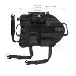 Dog Vest Factory - 1000D Tactical Molle Adjustable Service Training Harness
