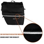 Bicycle Pannier Bag Manufacturer - Factory Custom Large Pockets Adjustable Bag