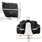Bicycle Pannier Bag Manufacturer - Factory Custom Large Pockets Adjustable Bag