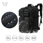 Tactical 45L Backpack Supplier - Black CP Camo Waterproof Durable Travel Pack